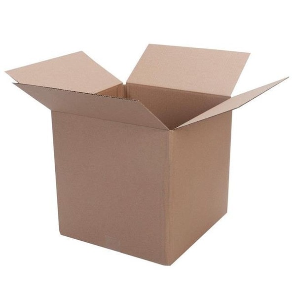 Duck Brand 14 in x 14 in x 14 in Shipping Box, Kraft, Corrugate 9224460 - main